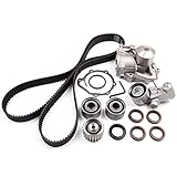 Timing Belt Kit including timing Belt water pump with gasket tensioner bearing etc,OCPTY Compatible...