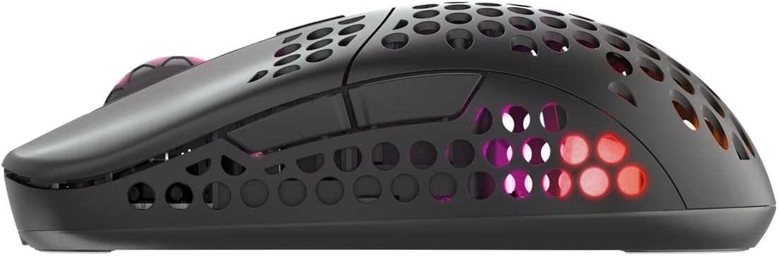 Xtrfy M42 Wireless, Ratón Gaming Inalámbrico Ultraligero, Optimizado para eSports, Radiofrecuencia 2,4 GHz, Iluminación RGB, Carcasa Modular (incluye 2 Tamaños), Recargable, Negro 6