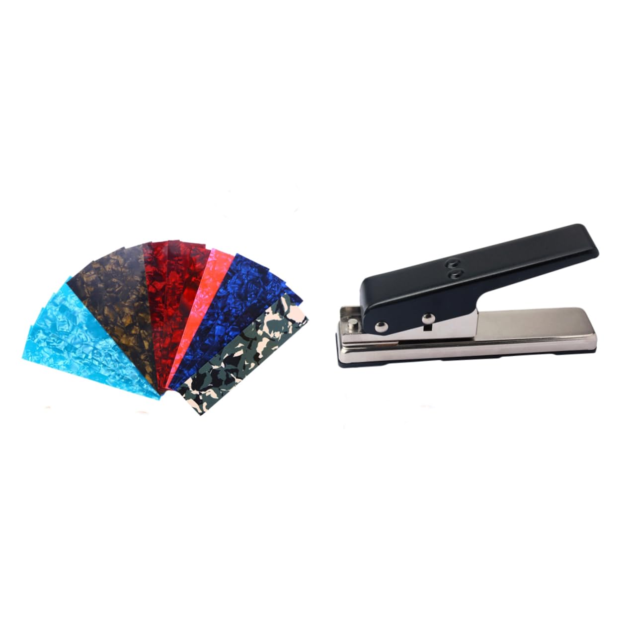 Cutter R26 Professionale per Plettri Chitarra, Nero | Abs e Pvc, Forma Precisa e Design Definito, Base in Plastica, Metallo e Plastica