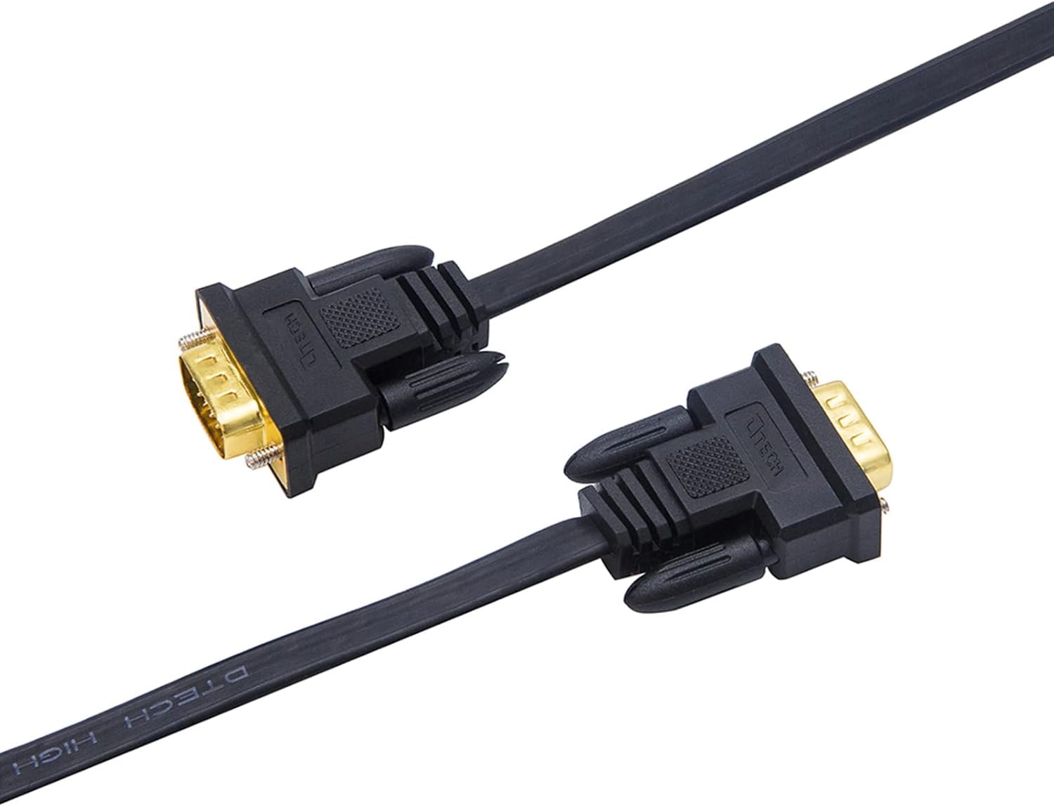 DTECH Ultra Thin VGA Cable - 15ft Male to Male -5 DTECH Ultra Thin VGA Cable - 15ft Male to Male -5