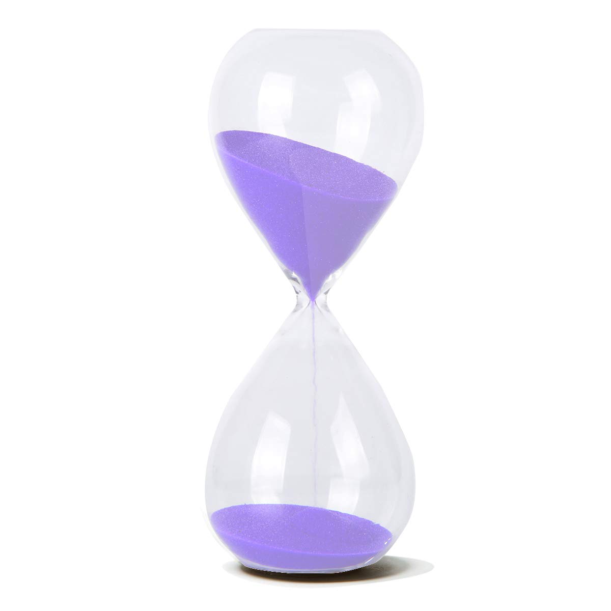 15 min , Purple : Hourglass, HoveBeaty Hand-Blown Sand Timer Set for Time Management 15 Minutes Durable Glass Construction (15 min, purple)