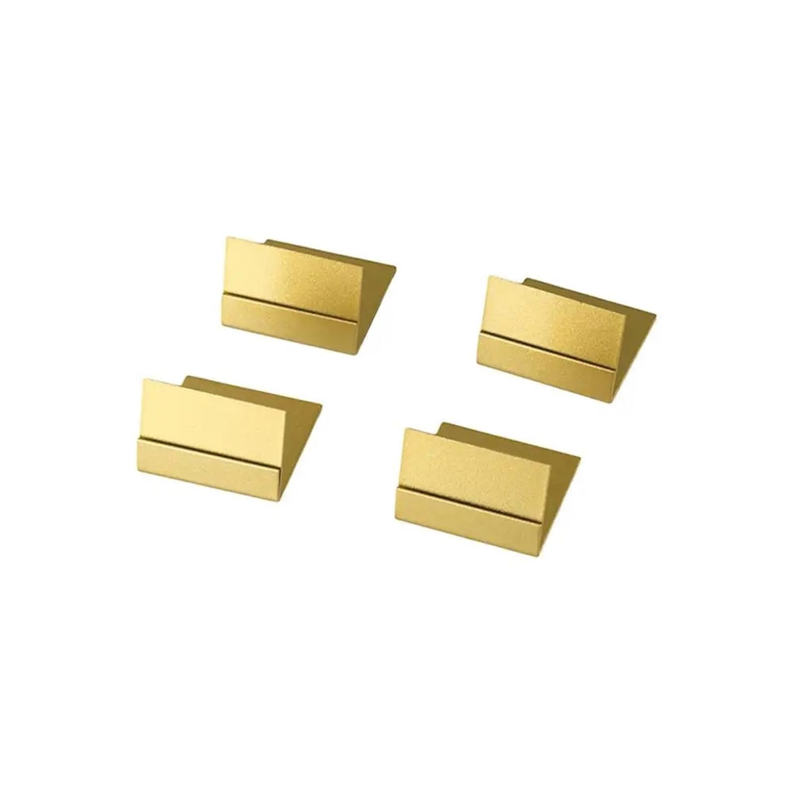 Lot de 30 supports de cartes en métal doré