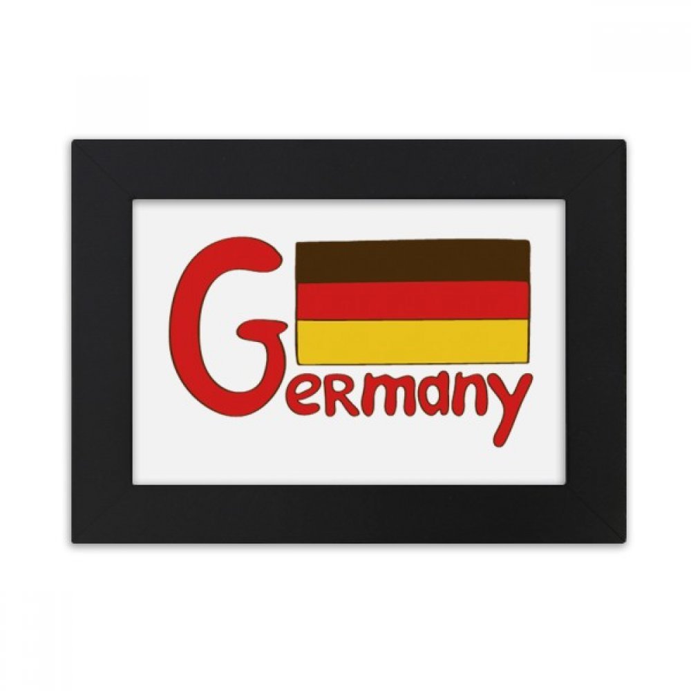 Cadre photo 10x15 motif drapeau national Allemagne peinture image art multicolor