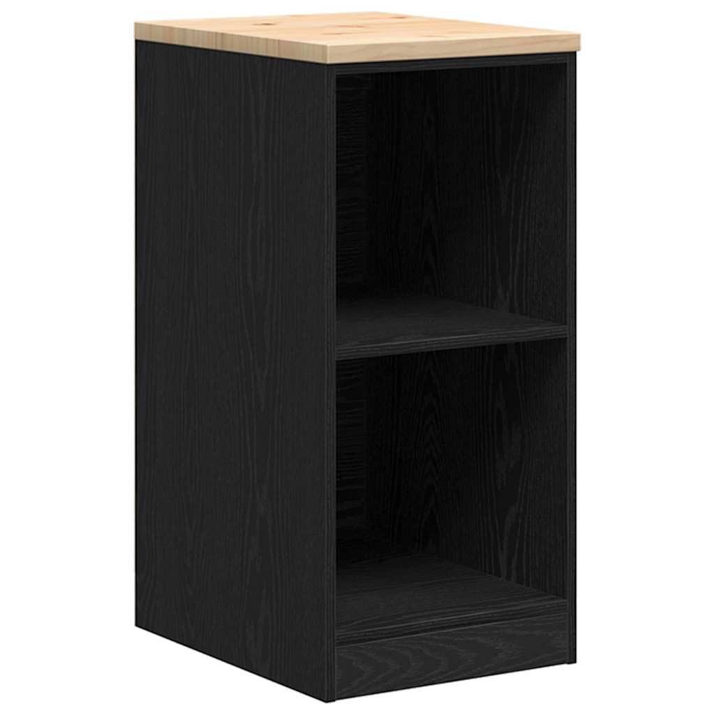 Générique Armoires de Garage 2 pcs Noir Bois d'ingénierie,Entreprise & Industrie,Stockage Industriel,Armoires industrielles,Noir,26.4 KG,3328270