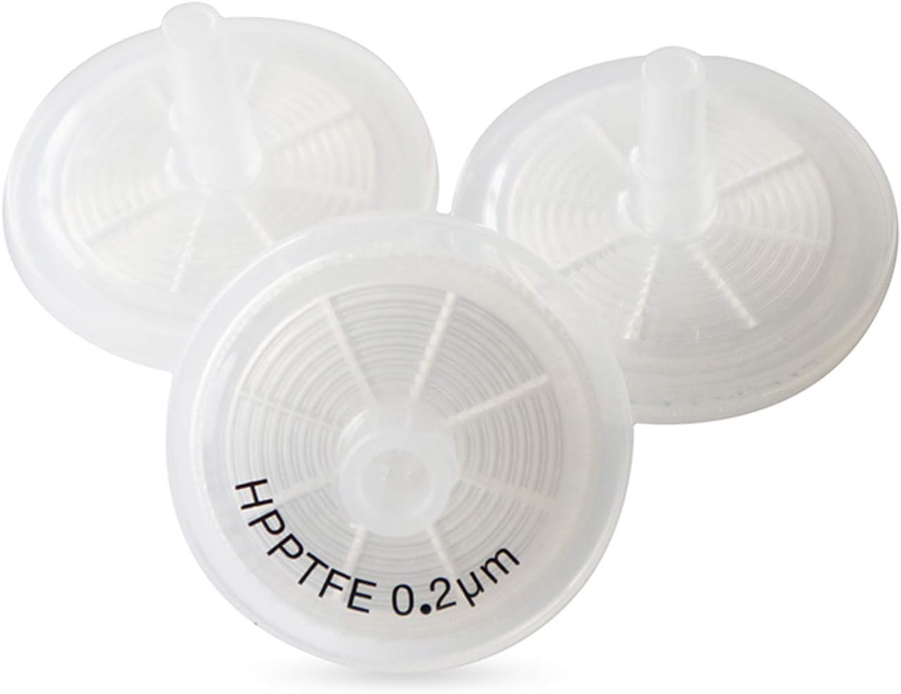 Hydrophilic PTFE Syringe Filters 25mm Diameter 0.22μm Pore Size for Laboratory Filtration by Allpure Biotechnology (Hydrophilic PTFE, Pack of 100)