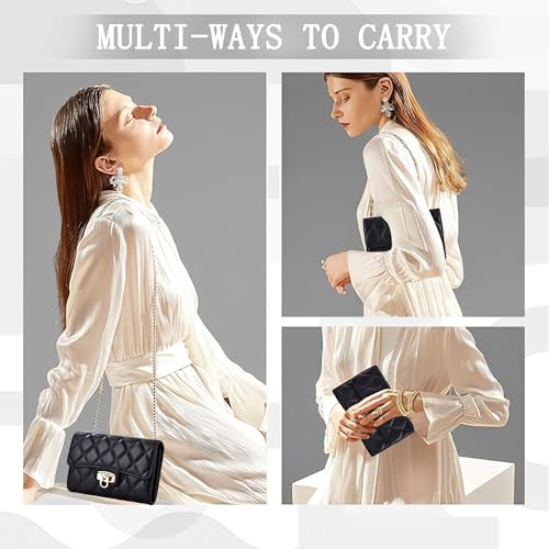 Small Quilted Crossbody Bag for Women - Phone Purse with Card Slots,Trendy Shoulder Bag for Portable3
