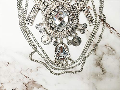 Lanue Statement Necklace For Women Jewelry Birthday Gifts, Big Chunky Link Chain Ethnic Tribal Boho Choker Necklaces #TOP5