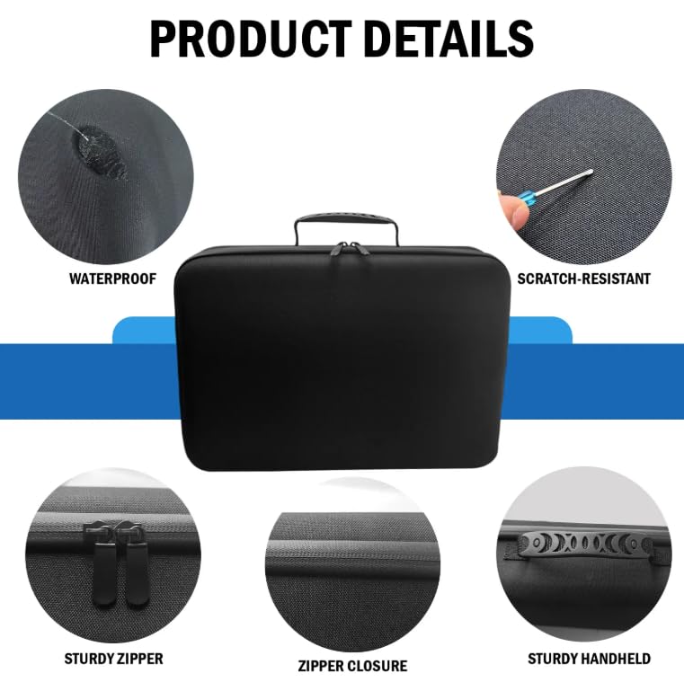 Galaxi Gear Starlink Mini Case | Durable Protective Storage for Starlink Mini Equipment | Compact Design with Secure Zipper Closure | Ideal for Travel and Easy Organization | Black