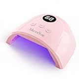 MelodySusie UV Nail Lamp, Plus30F UV Light for Gel Nails LED Nail Dryer with 3 Timer, Smart Sensor, LCD Display Fast Curing Gel Nail Polish Nail Art Tools Manicure Accessories-Pink