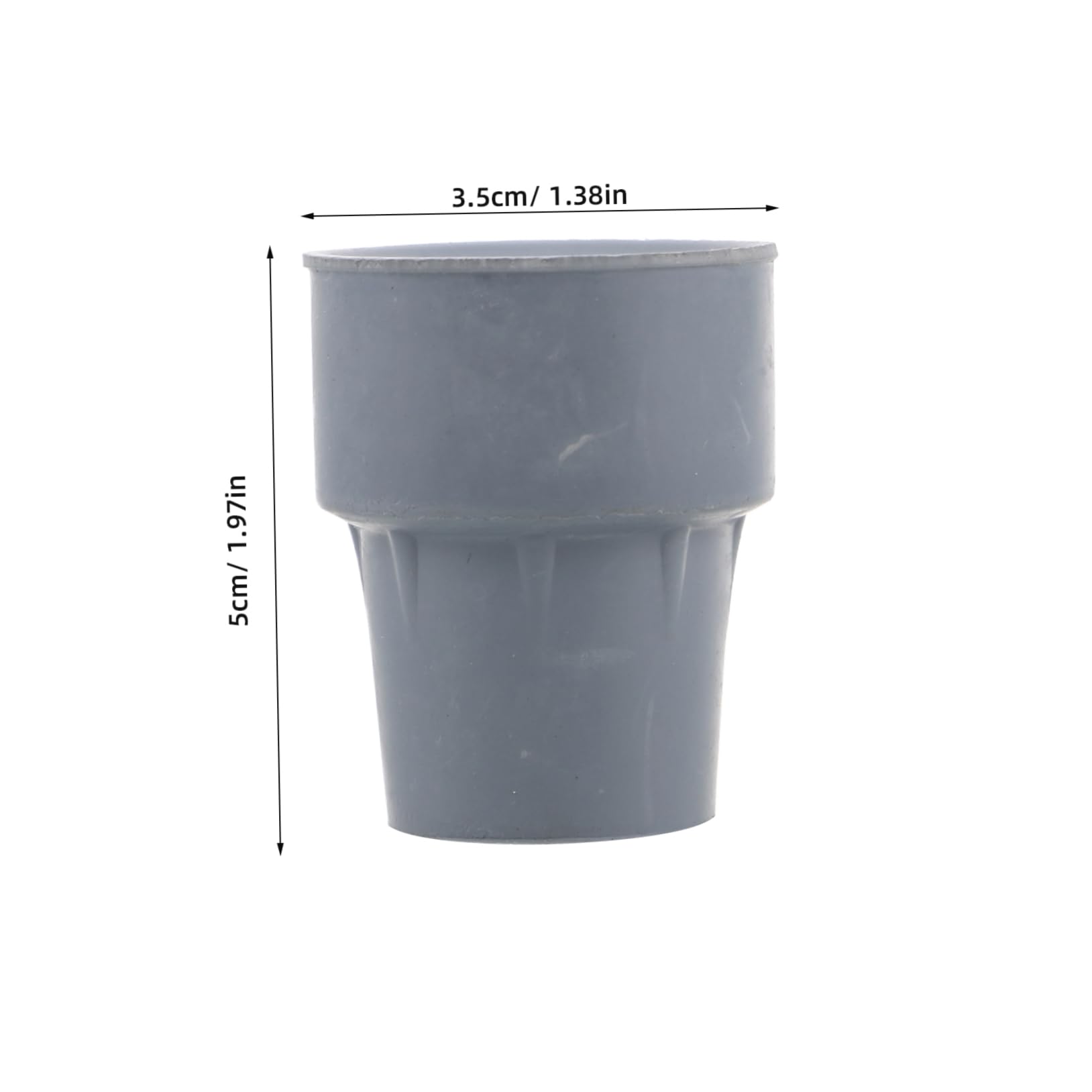 Mikikit Elderly-Friendly Anti-Slip Crutch Bottom Pad Comfortable Walking Cane Accessories for Outdoor Activities