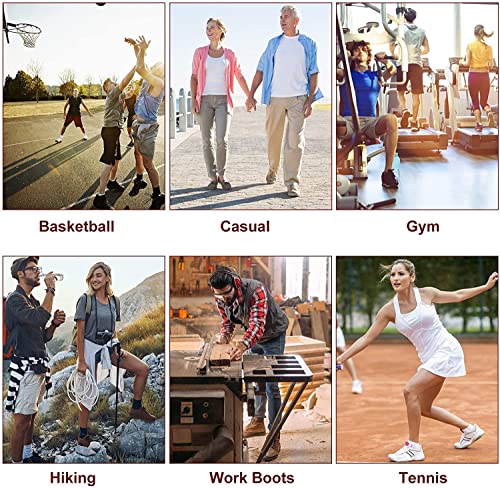 Image of Shock Absorption Insoles, Breathable Shoe Inserts, Arch Support Shoe Insoles, Elastic Insole, Heel Cushioning, for Women Men (41-42, ORANGE)