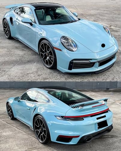 Image of HOME13Premium Baby Blue Glossy Self-Adhesive Vinyl Wrap for Car, Bike Sticker Scooty Interior & Exterior Decorative Wrap Sticker & Decal Roll Air-Release Film (Baby Blue Gloss, 20 Inch x 150 Inch)