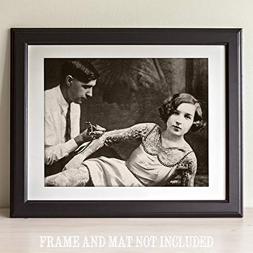 Lone Star Art 43237-2 Tattoo Decor - Quirky Tattooed Lady Bizarre Strange Weird Vintage Photo - 11X14 Unframed Art Print thumb #3