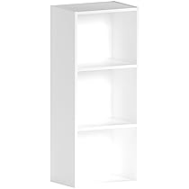 Vida Designs Oxford, Libreria a cubi a 3 Ripiani, in Legno, per esporre e conservare, per Ufficio e Soggiorno, Bianco