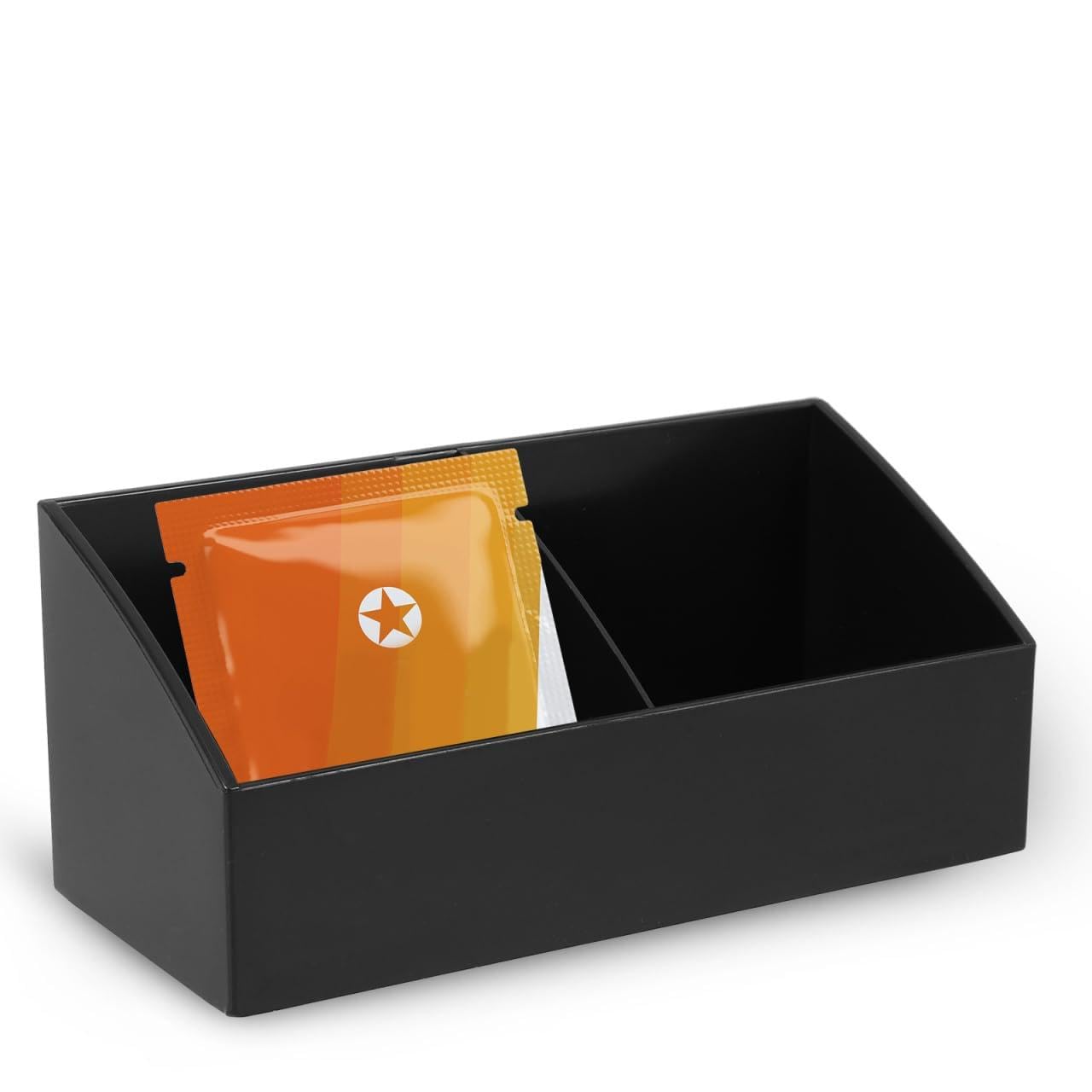 ULTECHNOVO Organizador de bolsas de té, diseño compacto y ligero para bolsas de té, bolsas de azúcar y pequeños aperitivos para mostrador, escritorio, cocina