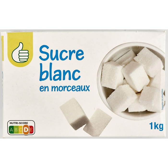AUCHAN Essentiel Sucre blanc en morceaux 1 kg
