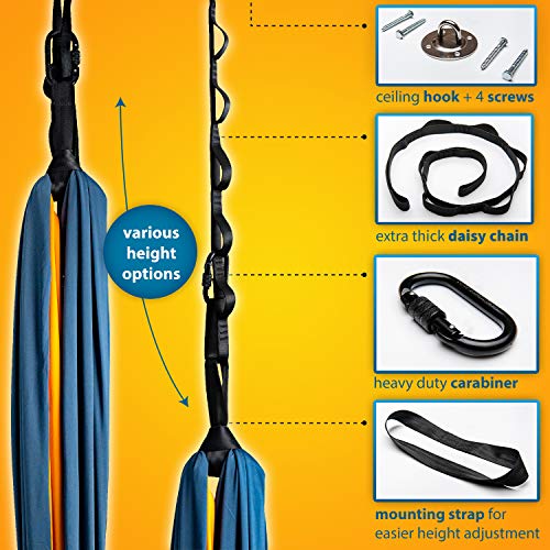 Bliablu Indoor Sensory Swing For Kids + Ceiling Hanging Kit – Compression Hammock, Therapy Swing For Outdoor & Classroom Activity – Great Cuddle Swing For Kids & Adults With Special Needs & Adhd #TOP1