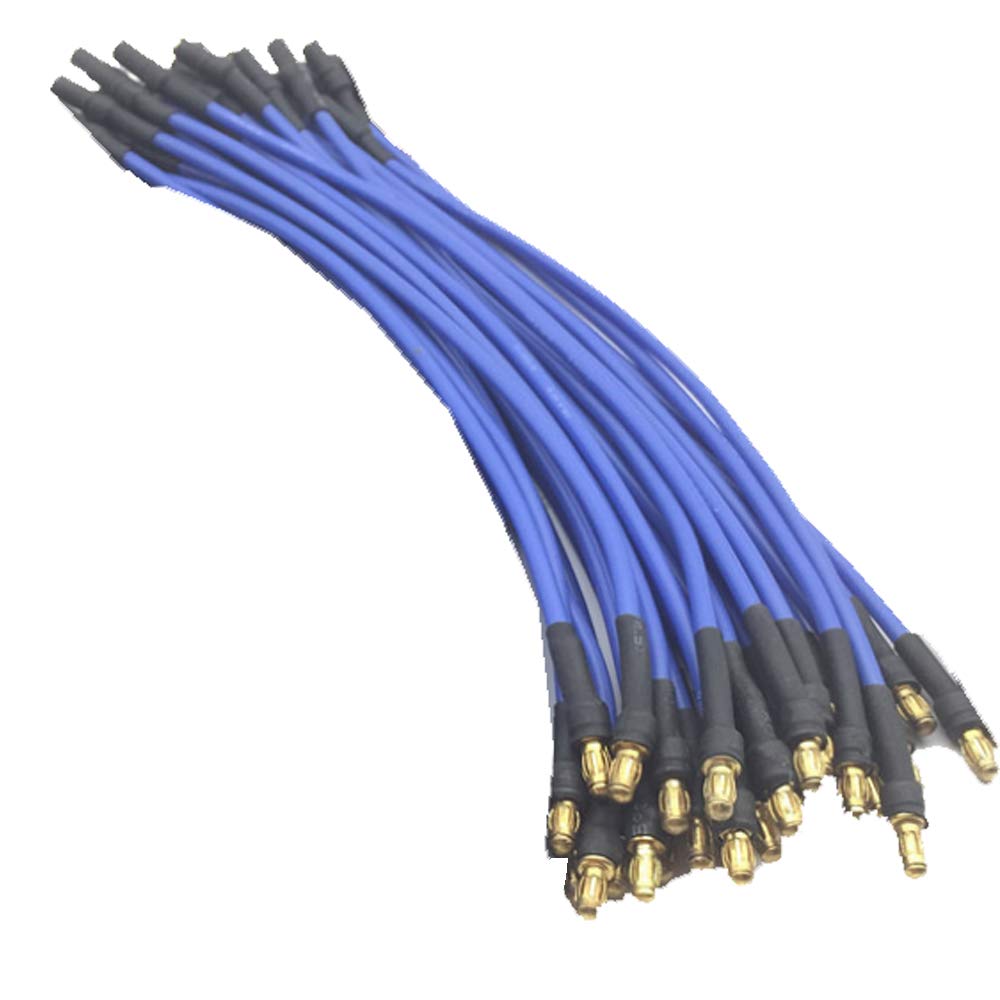 Yiqigou 5 pcs 11.8inch Motor ESC Extension Cable 3.5mm Banana Gold Bullet Connector Plug Extension Cord 16AWG Silicone Wire for RC Car Boat Parts