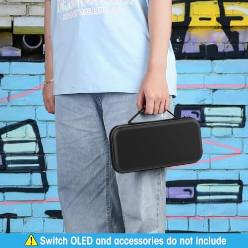 Carrying Case for Switch Gamepad, Organizer Bag for Switch/Switch OLED with 8 Games, Anti-Scratch EVA Storage Bag for Switch Carrying Case Accessories 7 51BQGrRLOLL