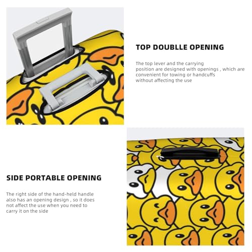 Cartoon Rubber Duck Women Girls Travel Luggage Cover Fits 18"-32"4