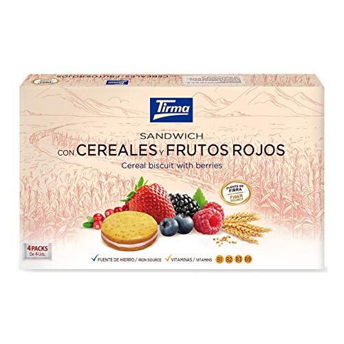 Tirma Sandwich Cereales Y Frutos Rojos (4 X 45g), 180 Gramo