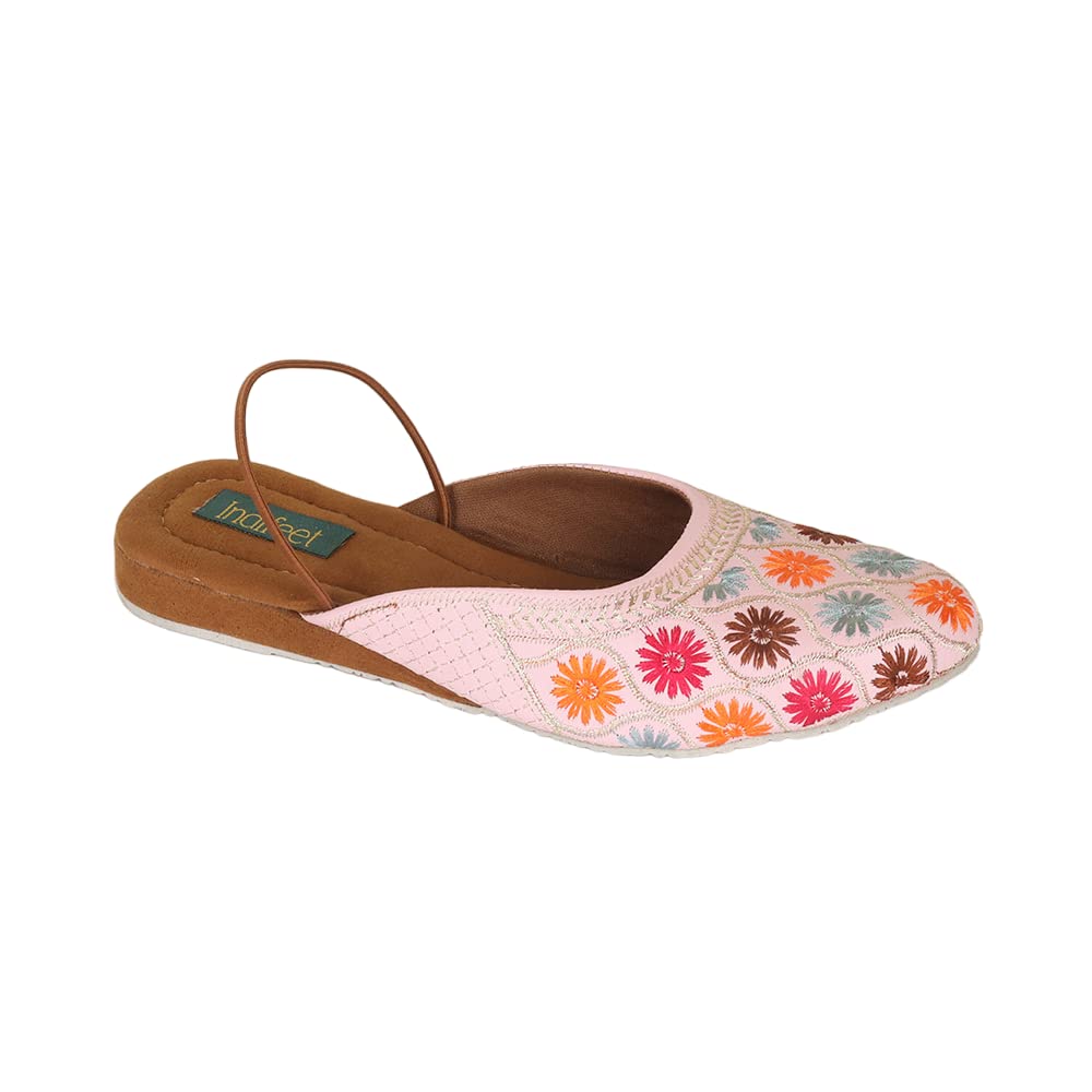 � Jutti for Women, Punjabi Juti mojaris, Stylish mojri Footwear, New Juttis Ethnic Traditional Girls Rajasthani Ladies Shoes Jaipuri Wedding Bridal mojdi-image-31