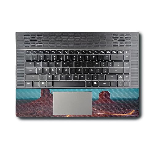 Image of MightySkins Carbon Fiber Skin Compatible with Alienware X16 R1 (2023) Full Wrap Kit - Monument Valley | Protective, Durable Textured Carbon Fiber Finish | Easy to Apply | Made in The USA