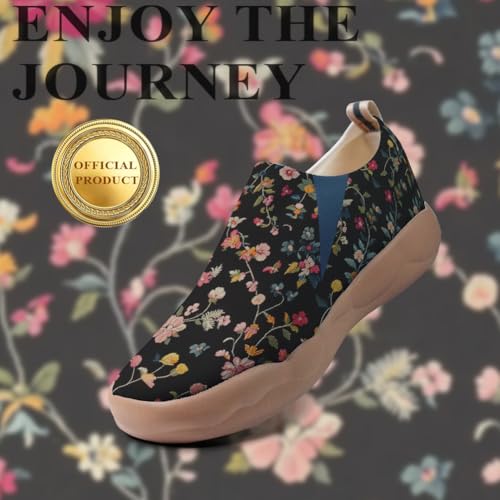 Women's Art Travel Shoes Slip On Casual Fashion Loafers Lightweight Comfort Painted Sneakers4