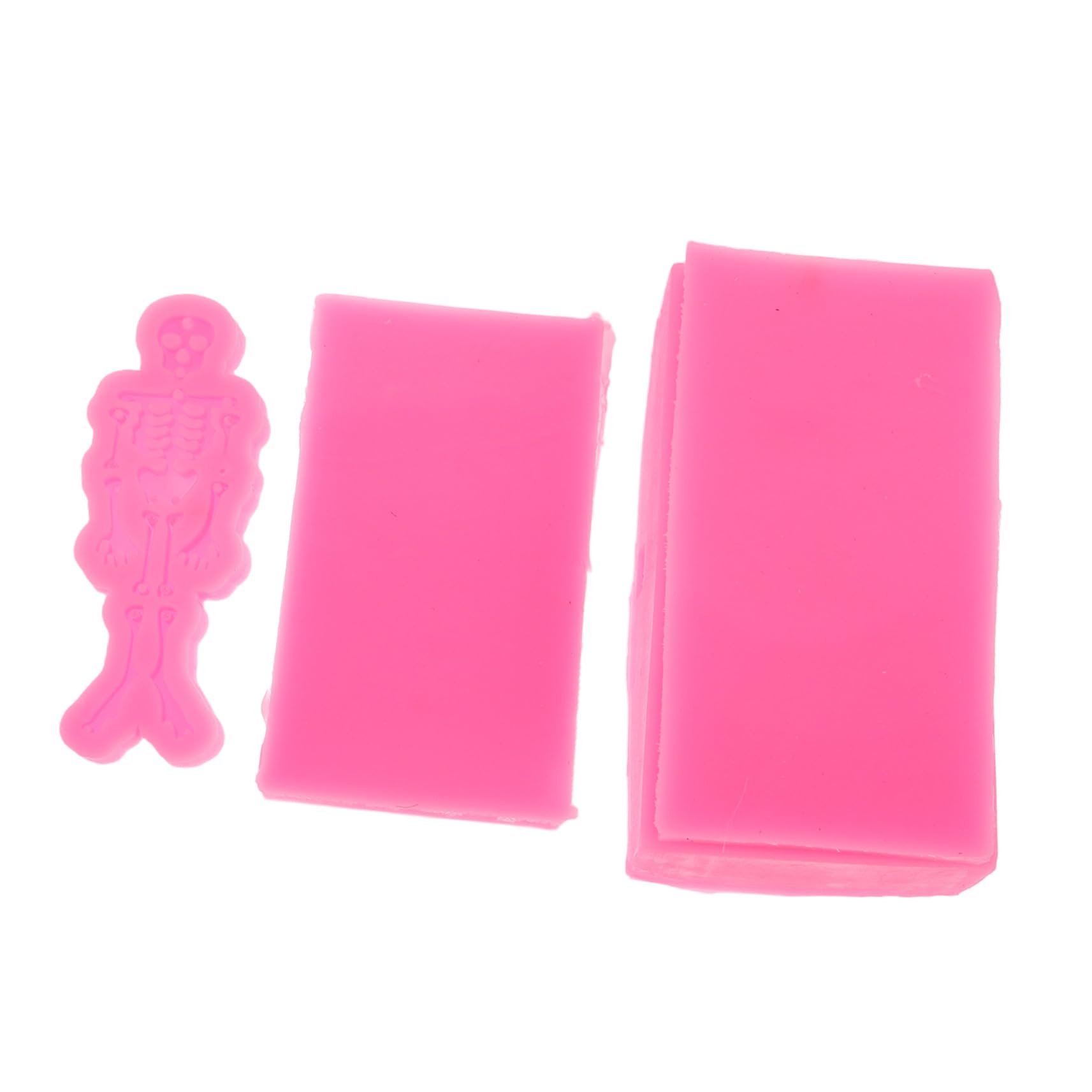 Angoily 3pezzi Stampo in Silicone Per Ossa Per Colata Di Resina Stampo Per Portachiavi Fai Da Te Per Halloween Per Polimerica Per Resina Epossidica
