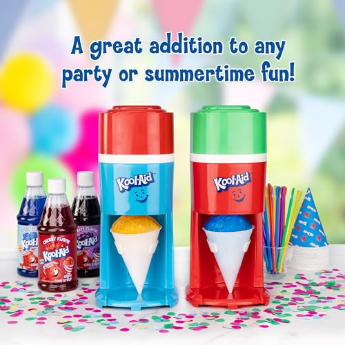Kool-Aid Electric Ice Shaver for Snow Cones & Frozen Drinks – Single Serve Machine with Stainless Steel Blades – Reusable Cone and Freezing Bowl Mold Included – Red, White & Blue - image 8