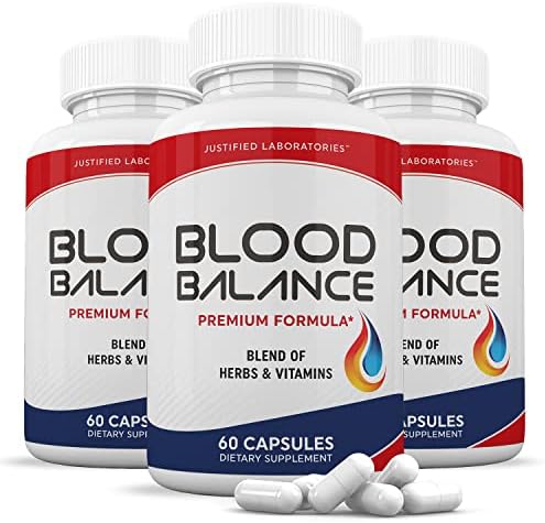(3 Pack) Blood Balance Advanced Formula 620MG Supplement Pills 180 Capsules