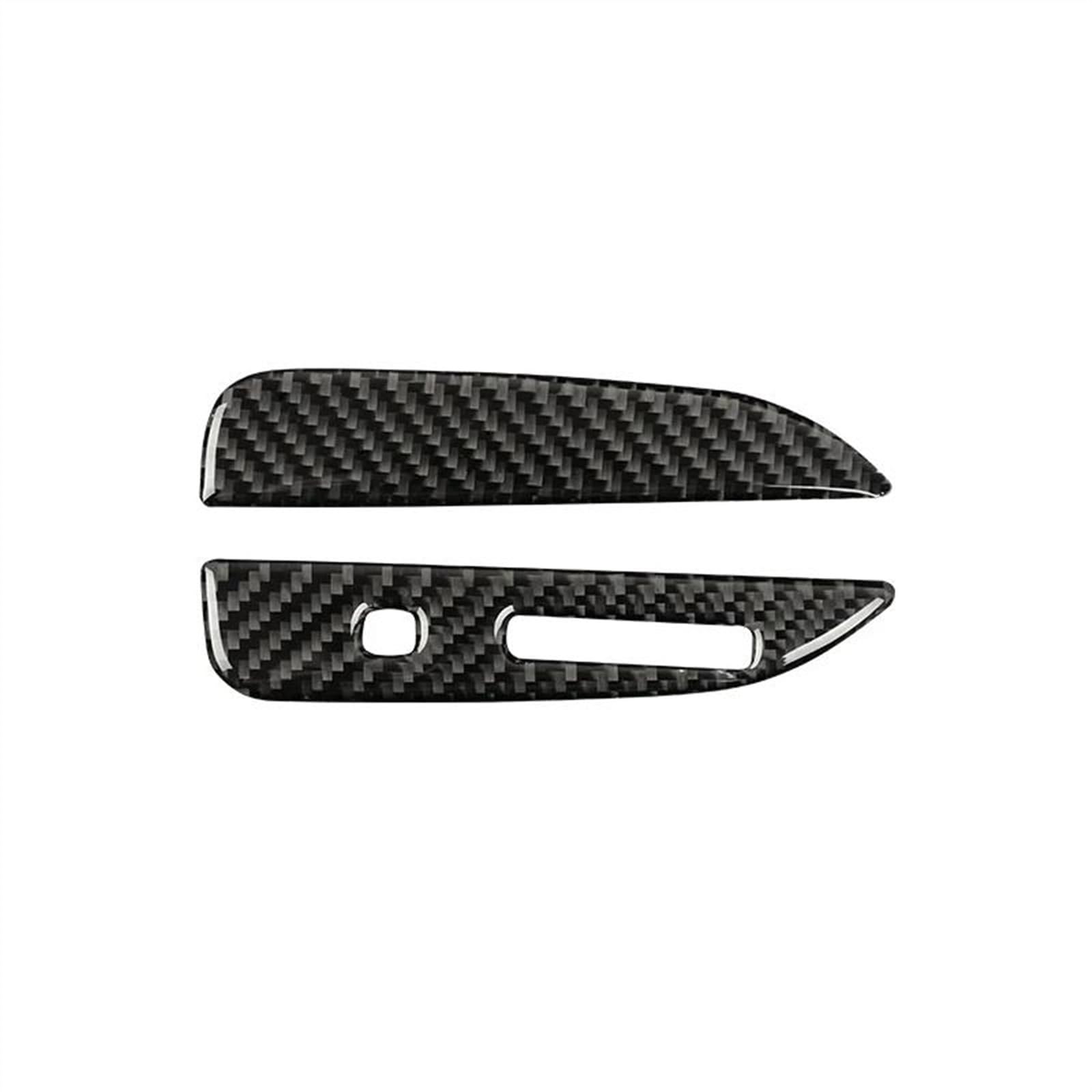 Qibbei Style A Black Carbon Fiber Car Gear Shift Box Panel Cover Trim Frame Decorative Kit Sticker For Ford For Mustang Gt 2015-2021 Stickers(,Left)