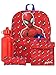 Marvel Backpack Set | Kids Backpack, Lunchbag, Water Bottle and Pencil Case Set | spider man backpack | Official Merchandise | Red