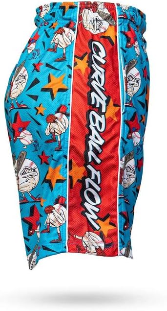 Flow Society Curve Ball Baseball Attack Boys Athletic Shorts-Gym-Sports- Activewear-Patterned-Youth Apparel-Baseball Gear - Image 3