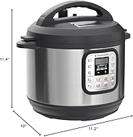 Vista 10 de Instant Pot IP-DUO60, 6cuartos/1000W - Olla a presión multifunción 7 en 1, Acero inoxidable y negro