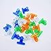 12Pcs Reusable Plastic Clips Bulldog Clamps Multifunction Document Bill File Clips for Home Office Use Transparent Clever Fashion