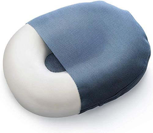 Milliard Coussin Bouée, Coussin Coccyx Anneau, Coussin Donut en Mousse- avec Housse Amovible - Grand 50 x 38 cm