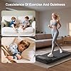 Walking Pad Treadmill for Home -Under Desk Walking and Running with Remote Control Portable Electric Machine Adjustable for Home Office Slim Compact with 6Km/h Modes Max up 110KG Serenilite