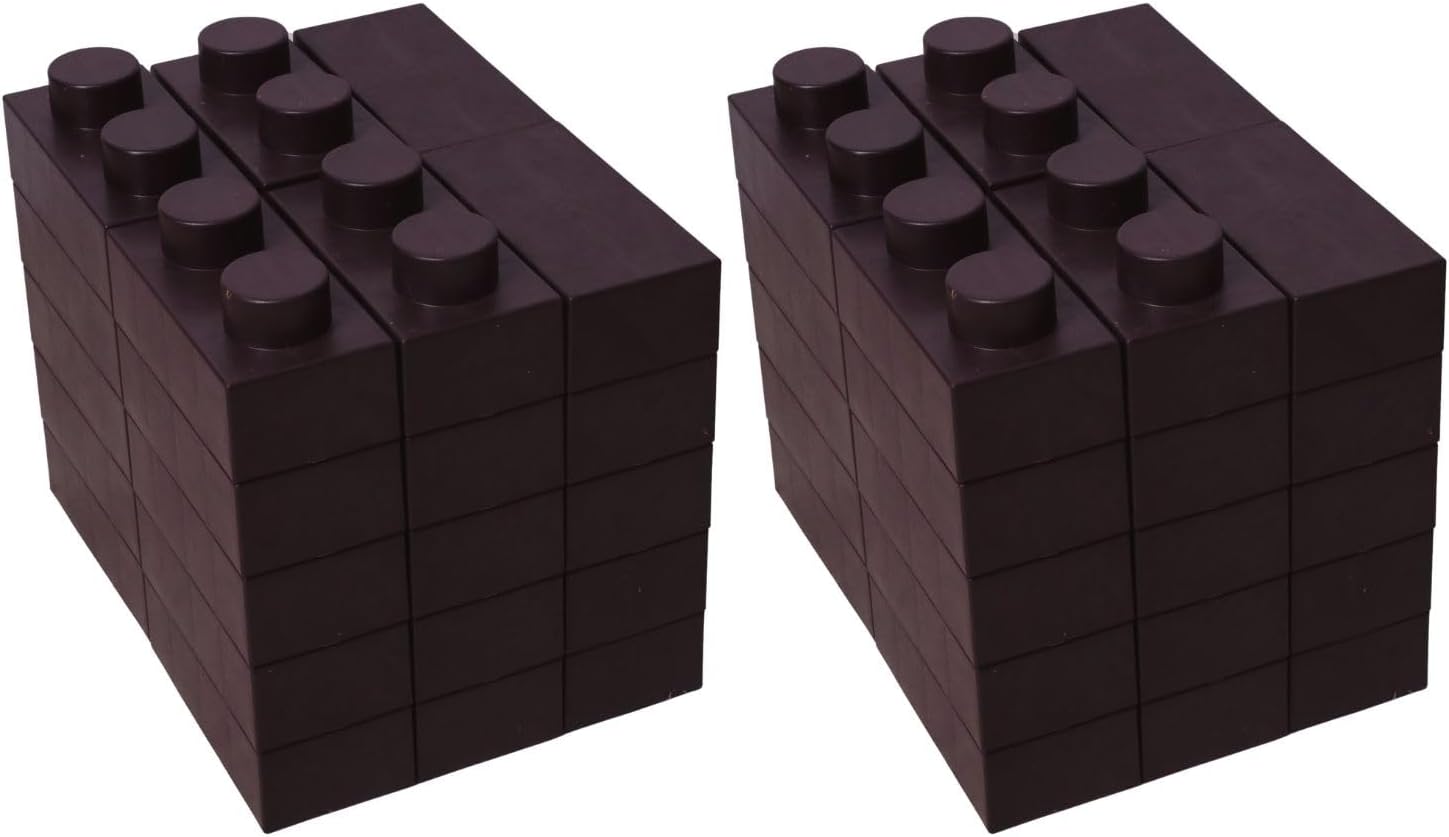 YPC Made in Japan Brick Blocks, Flower Beds, Gardening, Outdoors, Veranda, Exterior, Renblock, Garden, 30 Pieces x 2 Boxes, Brown