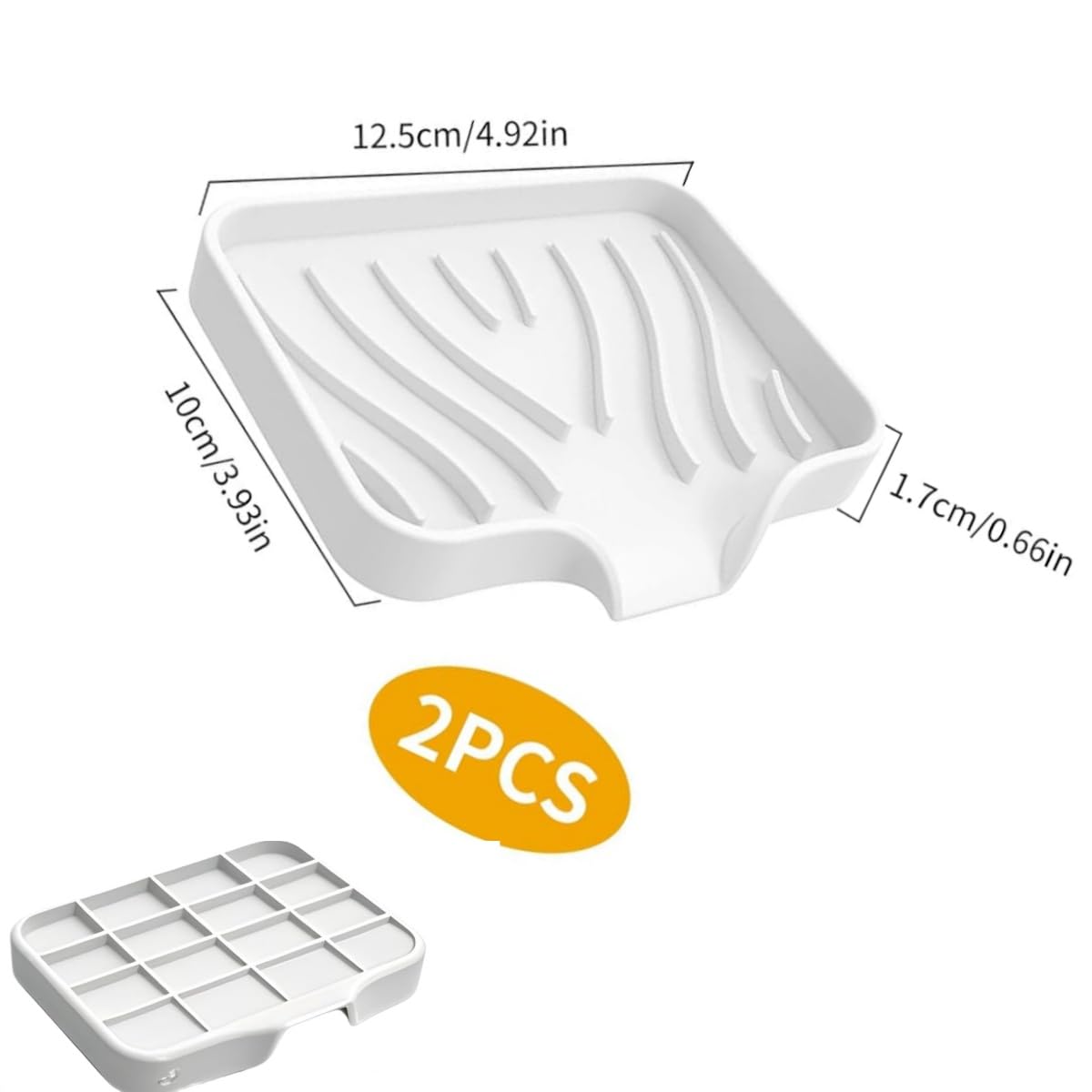 Porte-savon En Silicone Antidérapant Avec Vidage, Pour Salle De Bain, Cuisine Et Baignoire Blanc Et Gris 98814964 Porte-savon En Silicone Antidérapant Avec Vidage, Pour Salle De Bain, Cuisine Et Baignoire Blanc Et Gris 98814964