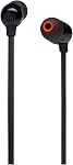 JBL Tune 125 - Écouteurs intra-auriculaires sans fil Bluetooth avec microphone / télécommande à 3 boutons et câble plat - Noir