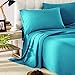Honeymoon 1800 Brushed Microfiber Bed Sheet Set, Ultra Soft, Full - Blue
