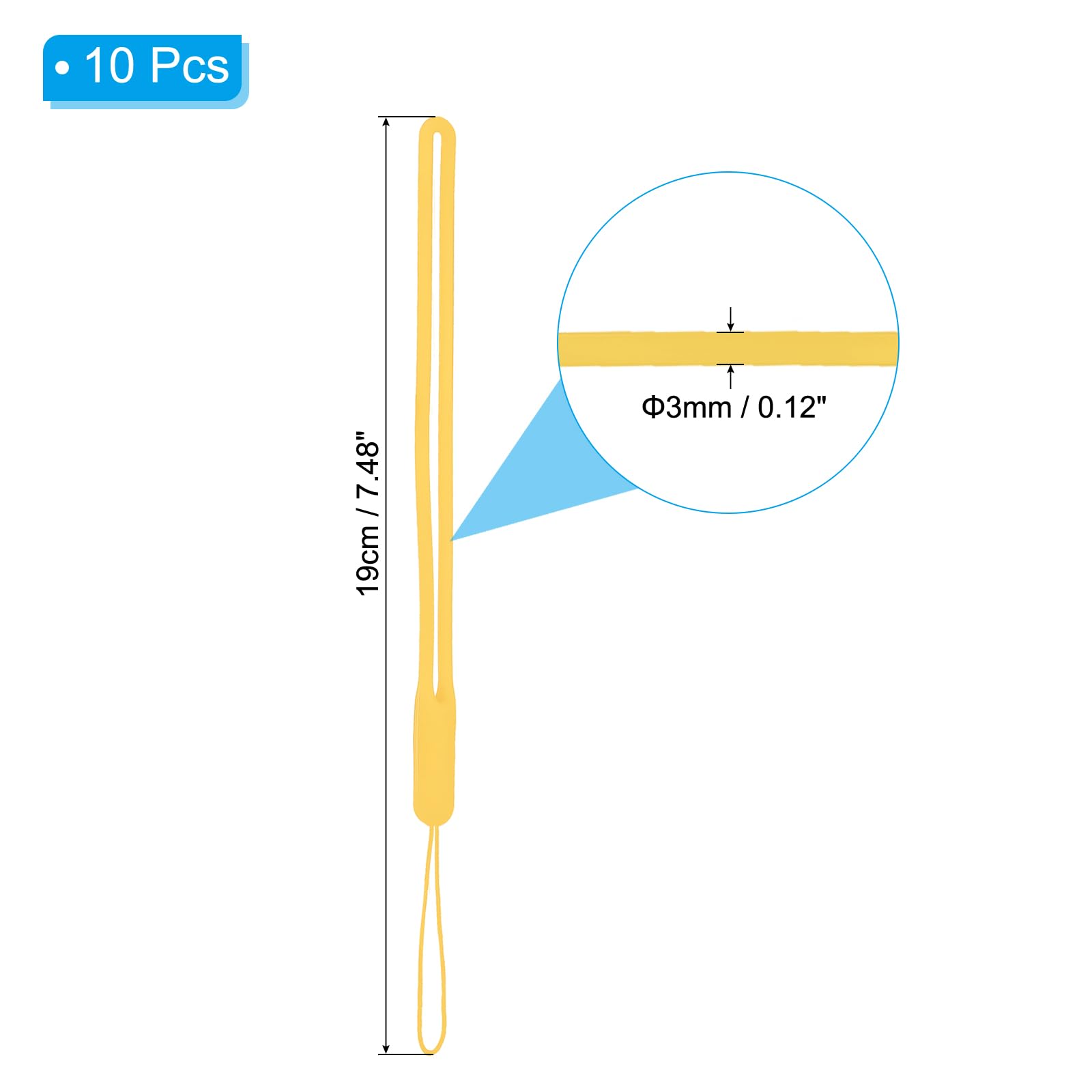 50 pezzi cinturino da polso multicolore cordino per selfie stick