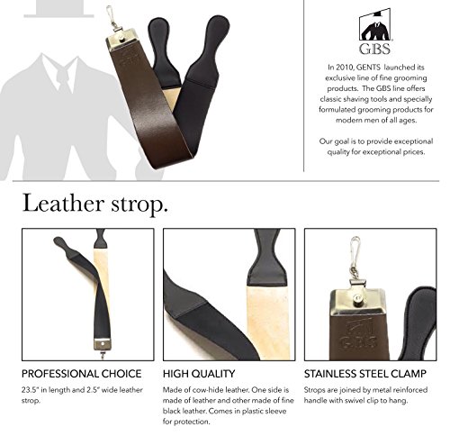 G.b.s Men’s Wet Shaving Kit Shaving Stainless Steel Razor Wood Handle With Case Synthetic Badger Hair Brush All Natural Shave Soap Chrome Shaving Bowl Leather Strop Alum Block Christmas Day Gift #TOP3