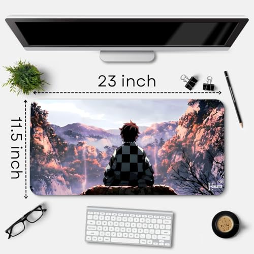 Image of Anime fearturing Large Gaming Mouse Pad, Extended Desktop Mat, 58 x 28 cm (DS 23)