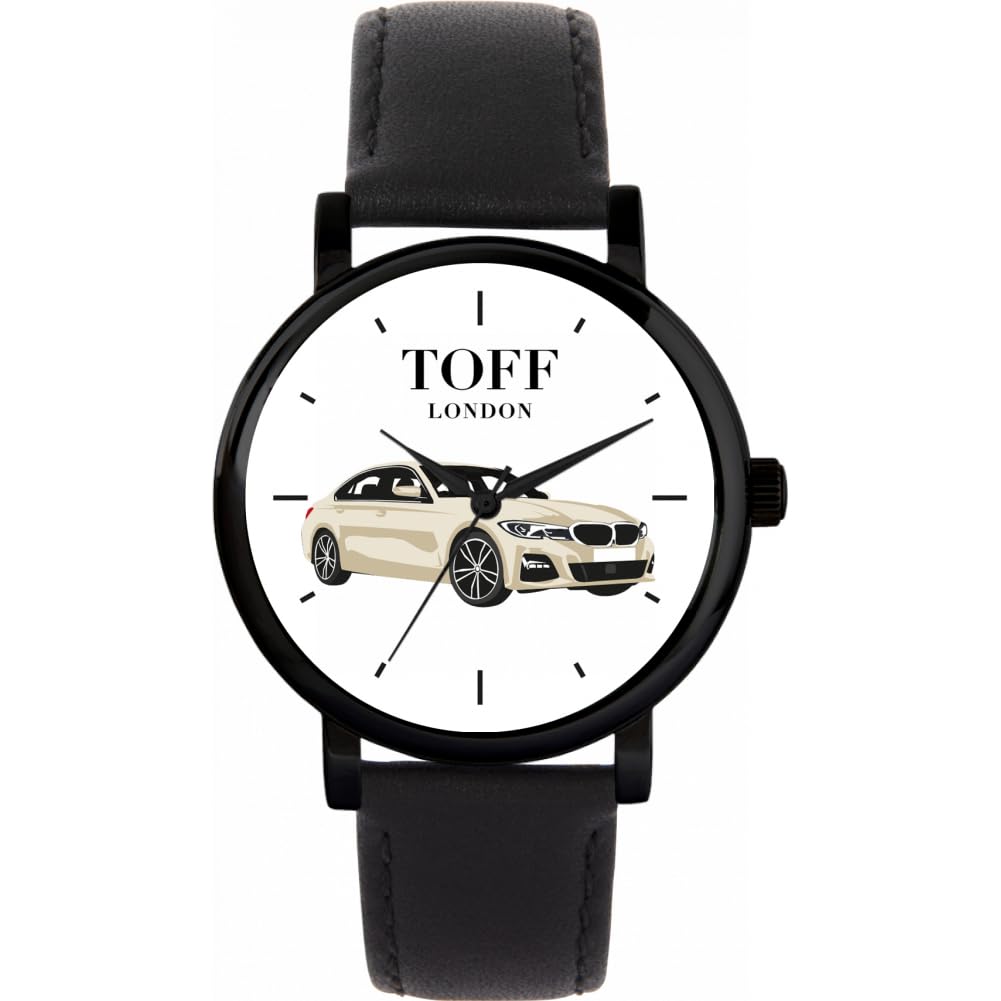 Reloj de cuarzo Toff London para mujer con movimiento preciso y esfera personalizada Cream Saloon 7
