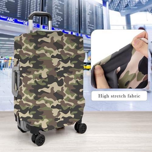 Travel Luggage Cover Protector, Washable Elastic Suitcase Cover, Luggage Protective Cover for 29-32 Inch Luggage (Forest Camouflage, XL)4