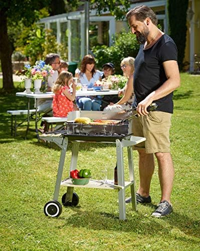 Deuba Barbecue Mobile avec Grille réglable avec Roues et poignée 83 x 44 x 87 cm Métal et Bois BBQ, grillades Cuisson - Mes Grillades Deuba Barbecue Mobile avec Grille réglable avec Roues et poignée 83 x 44 x 87 cm Métal et Bois BBQ, grillades Cuisson