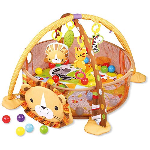 Tapete de Atividades Piscina De Bolinhas - Leão - Baby Style