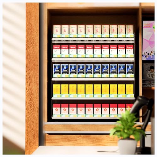 Expositor de cigarrillos para tiendas y estancos con soporte de pared